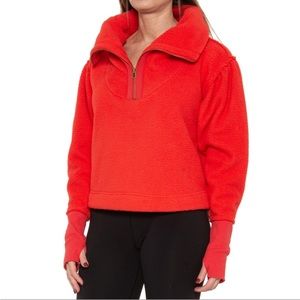 NWT Free People Poppy Fleece Crop Sweatshirt